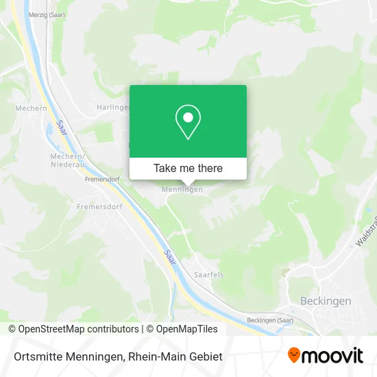 Карта Ortsmitte Menningen