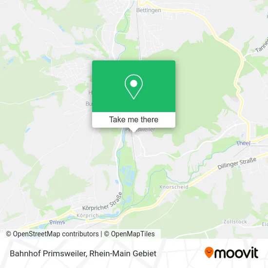 Карта Bahnhof Primsweiler