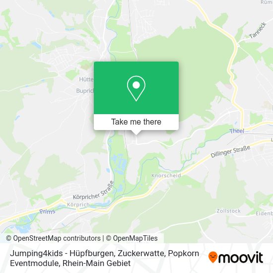 Карта Jumping4kids - Hüpfburgen, Zuckerwatte, Popkorn Eventmodule