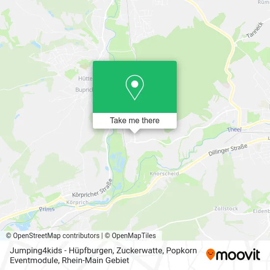 Карта Jumping4kids - Hüpfburgen, Zuckerwatte, Popkorn Eventmodule