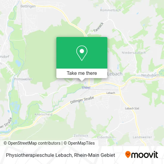 Карта Physiotherapieschule Lebach