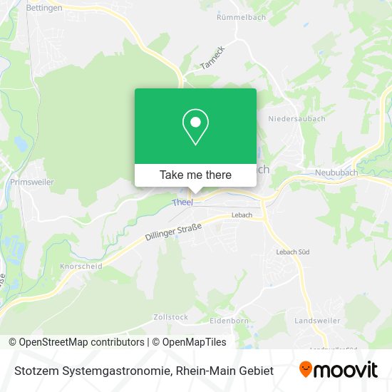 Карта Stotzem Systemgastronomie