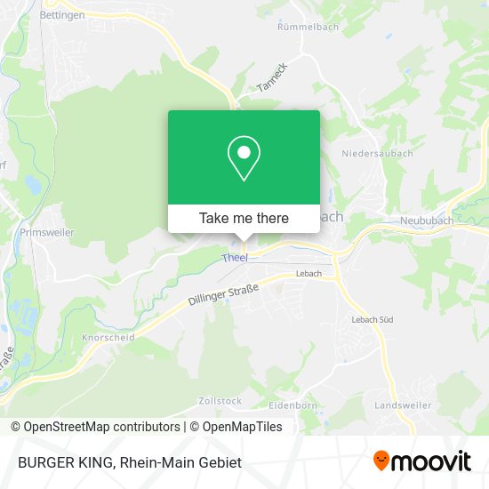 Карта BURGER KING