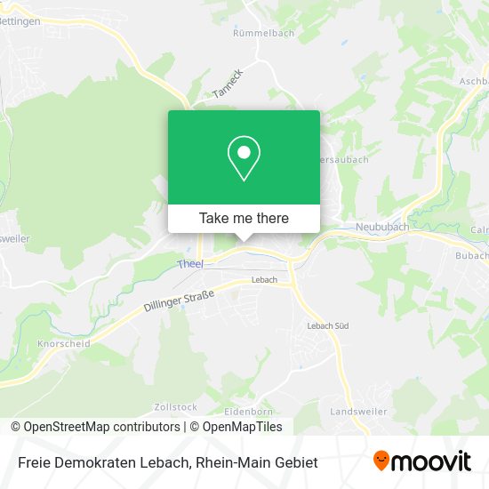 Карта Freie Demokraten Lebach