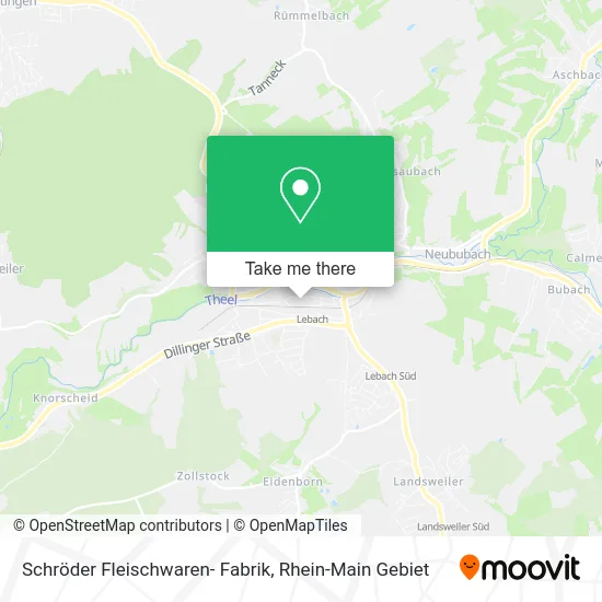 Карта Schröder Fleischwaren- Fabrik