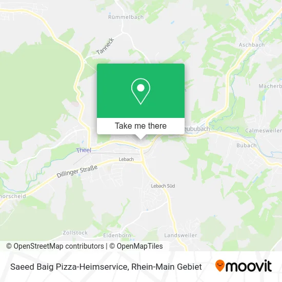 Карта Saeed Baig Pizza-Heimservice