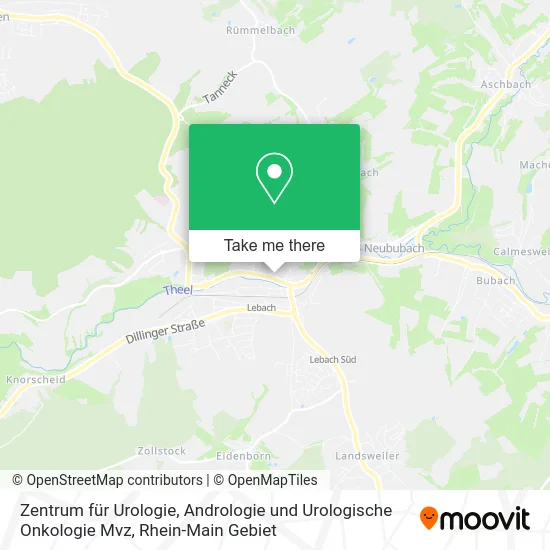 Карта Zentrum für Urologie, Andrologie und Urologische Onkologie Mvz