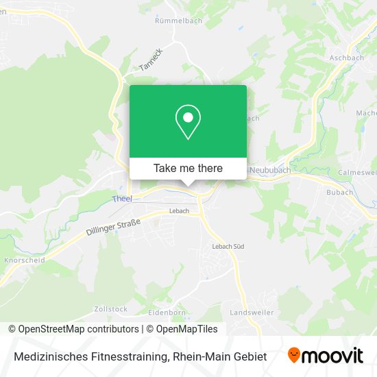 Карта Medizinisches Fitnesstraining