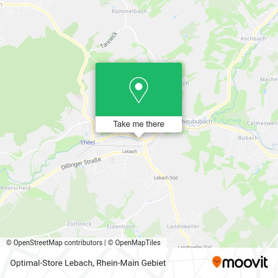 Optimal-Store Lebach map
