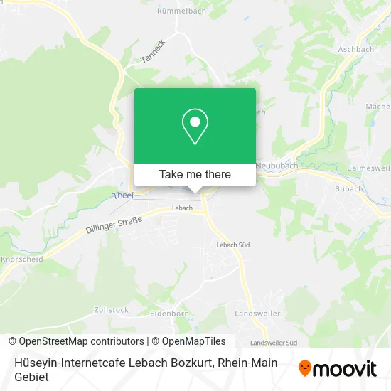 Hüseyin-Internetcafe Lebach Bozkurt map