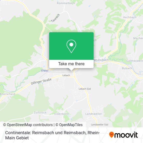 Карта Continentale: Reimsbach und Reimsbach