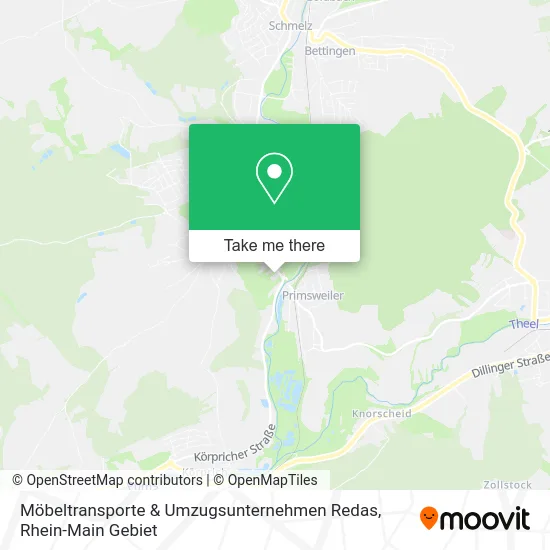 Карта Möbeltransporte & Umzugsunternehmen Redas
