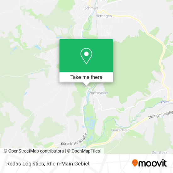 Карта Redas Logistics