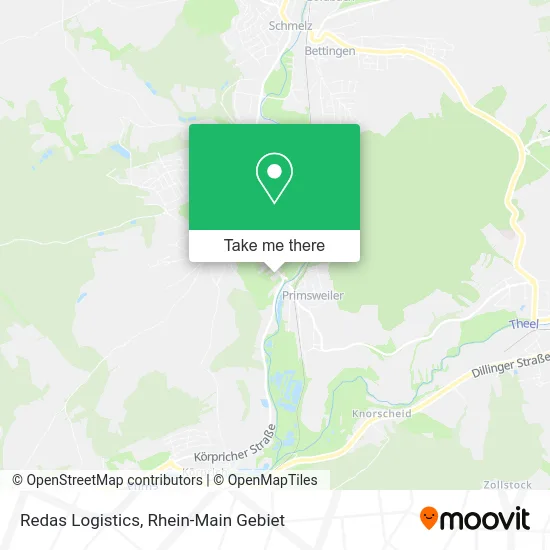 Карта Redas Logistics