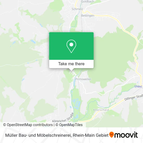 Карта Müller Bau- und Möbelschreinerei