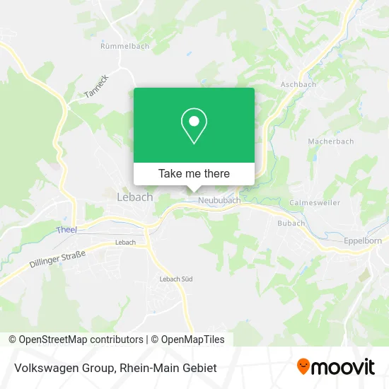 Карта Volkswagen Group