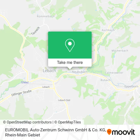 EUROMOBIL Auto-Zentrum Schwinn GmbH & Co. KG map