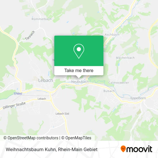Карта Weihnachtsbaum Kuhn