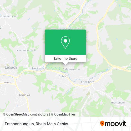 Карта Entspannung un