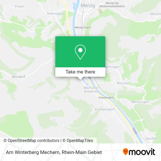 Карта Am Winterberg Mechern