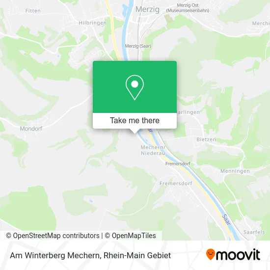 Карта Am Winterberg Mechern
