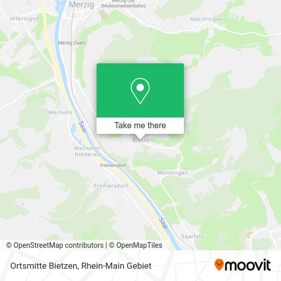 Карта Ortsmitte Bietzen