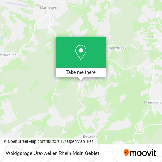 Карта Waldgarage Urexweiler