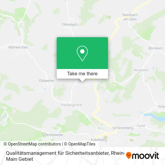 Карта Qualitätsmanagement für Sicherheitsanbieter