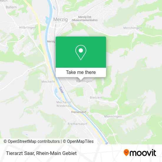 Карта Tierarzt Saar