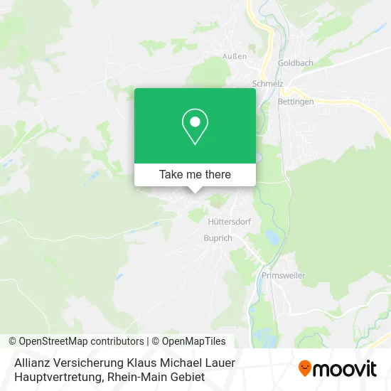Карта Allianz Versicherung Klaus Michael Lauer Hauptvertretung