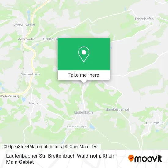 Карта Lautenbacher Str. Breitenbach Waldmohr