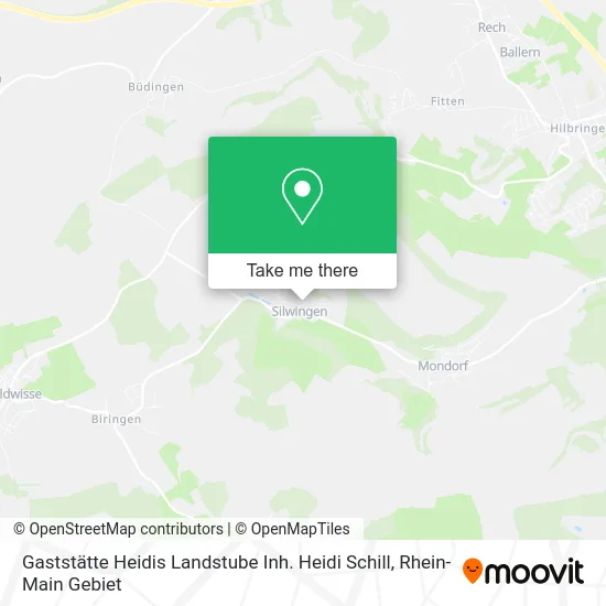 Карта Gaststätte Heidis Landstube Inh. Heidi Schill