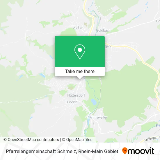 Карта Pfarreiengemeinschaft Schmelz