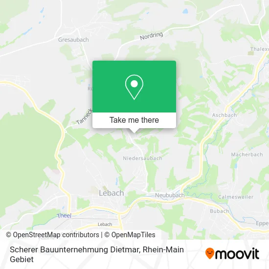 Карта Scherer Bauunternehmung Dietmar