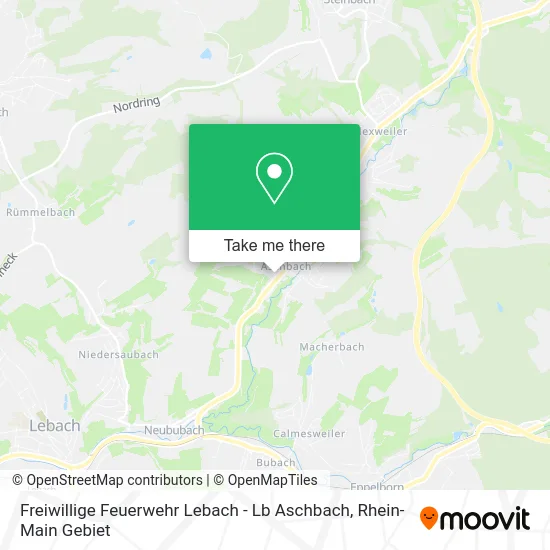 Карта Freiwillige Feuerwehr Lebach - Lb Aschbach