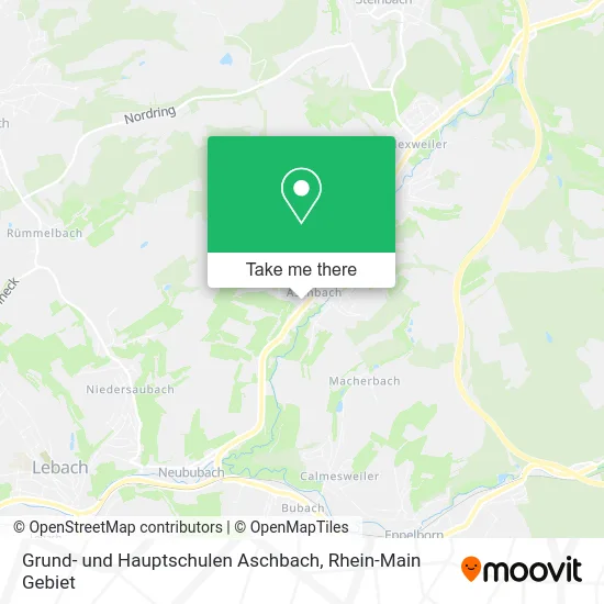 Карта Grund- und Hauptschulen Aschbach