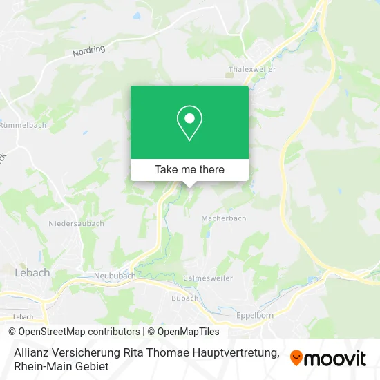 Карта Allianz Versicherung Rita Thomae Hauptvertretung