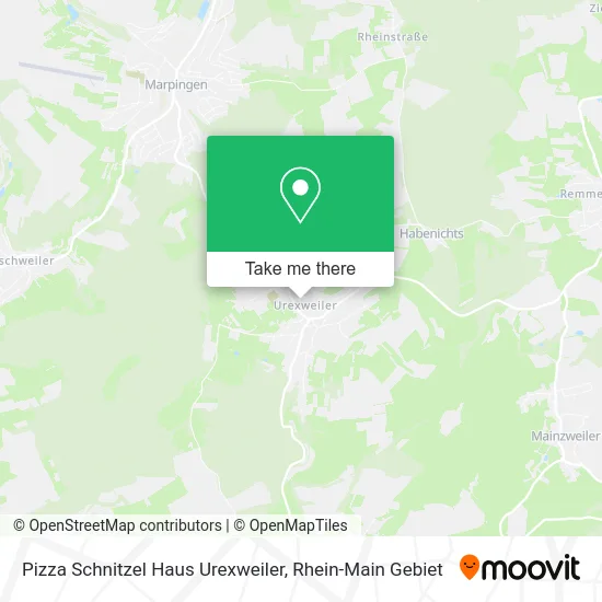 Карта Pizza Schnitzel Haus Urexweiler