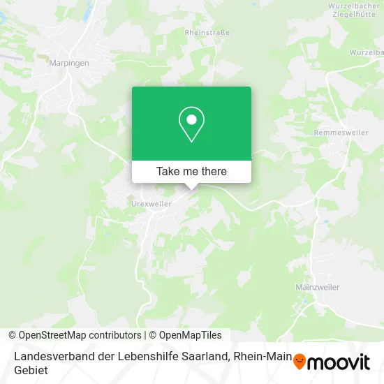 Карта Landesverband der Lebenshilfe Saarland