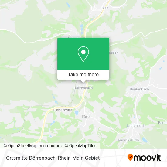Карта Ortsmitte Dörrenbach
