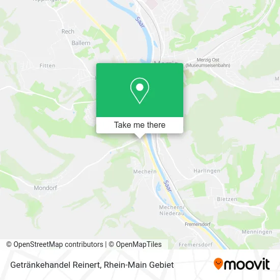 Карта Getränkehandel Reinert