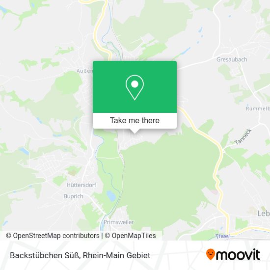 Карта Backstübchen Süß