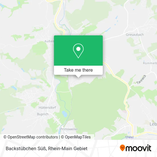 Карта Backstübchen Süß