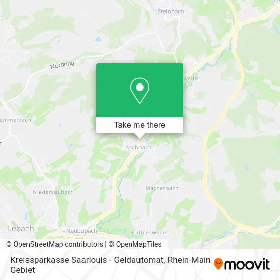 Карта Kreissparkasse Saarlouis - Geldautomat