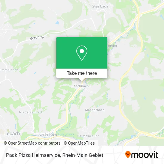 Карта Paak Pizza Heimservice