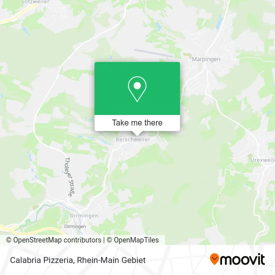 Карта Calabria Pizzeria