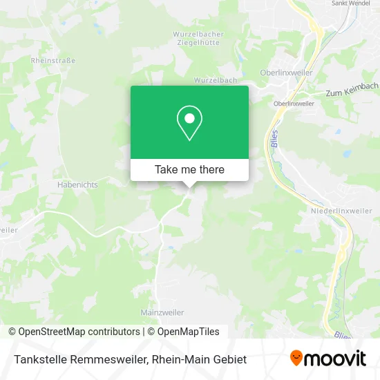 Карта Tankstelle Remmesweiler