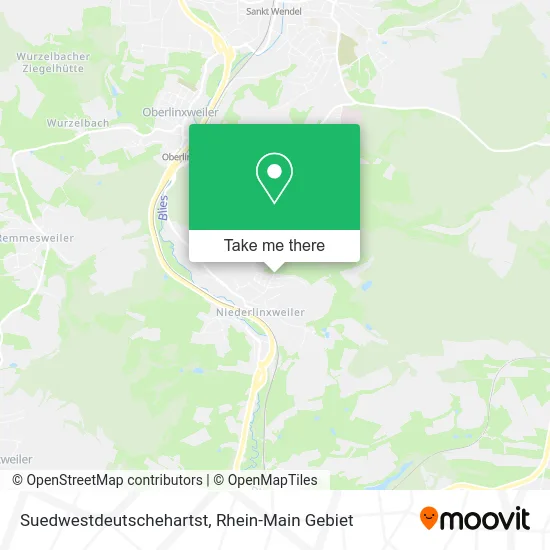 Карта Suedwestdeutschehartst