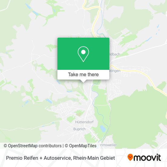 Карта Premio Reifen + Autoservice