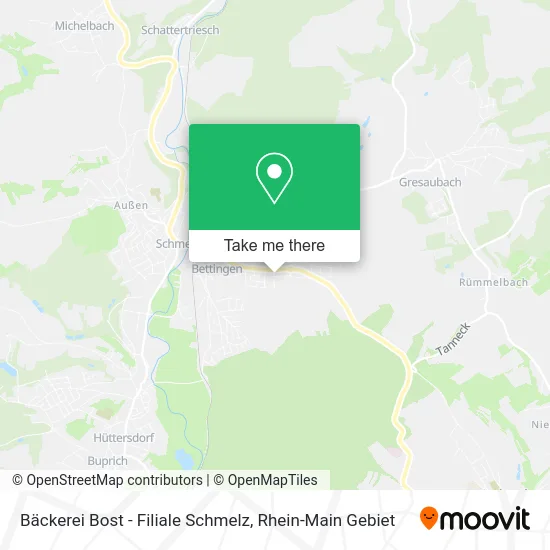 Карта Bäckerei Bost - Filiale Schmelz